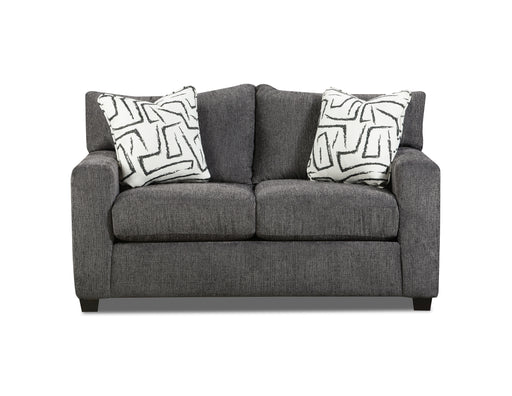 Southern Home Furnishings - Ripple Loveseat in Charcoal - 3505-01 Ripple Midnight Loveseat - GreatFurnitureDeal