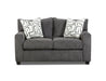 Southern Home Furnishings - Ripple Loveseat in Charcoal - 3505-01 Ripple Midnight Loveseat - GreatFurnitureDeal