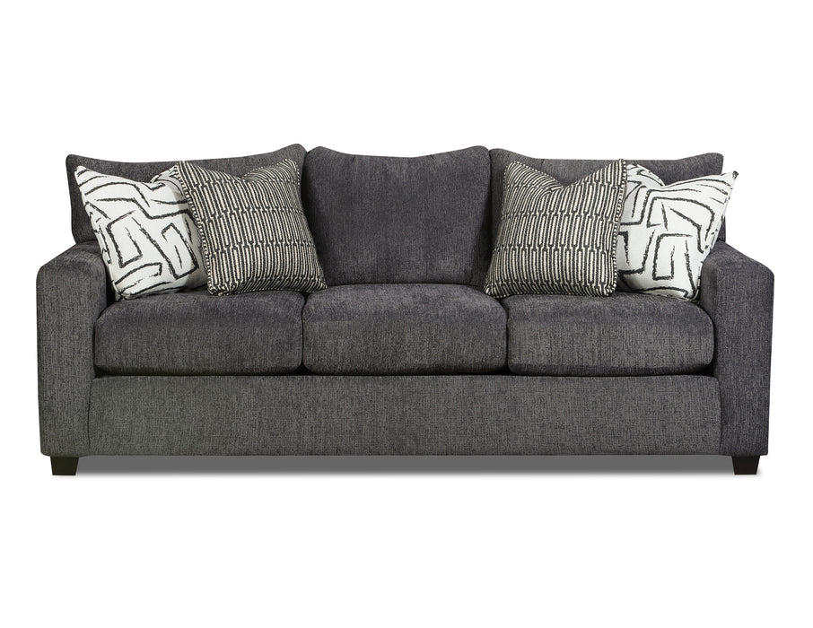Southern Home Furnishings - Ripple Sofa in Charcoal - 3505-00 Ripple Midnight Sofa - GreatFurnitureDeal