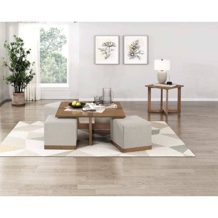 Homelegance - Sienna 3-Piece Occasional Table Set in Light Gray - 3506-01-04 - GreatFurnitureDeal