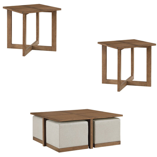 Homelegance - Sienna 3-Piece Occasional Table Set in Light Gray - 3506-01-04 - GreatFurnitureDeal