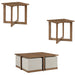 Homelegance - Sienna 3-Piece Occasional Table Set in Light Gray - 3506-01-04 - GreatFurnitureDeal