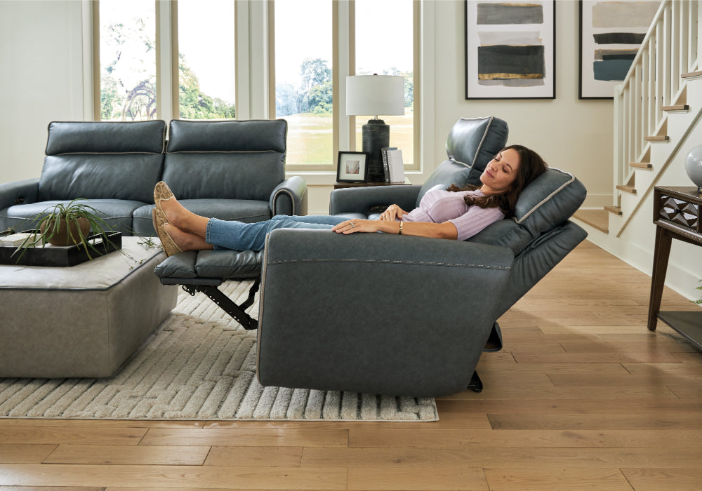 Catnapper - Nico Power Headrest Reclining Sofa in Twilight/Silver - 63501-SILVER - GreatFurnitureDeal