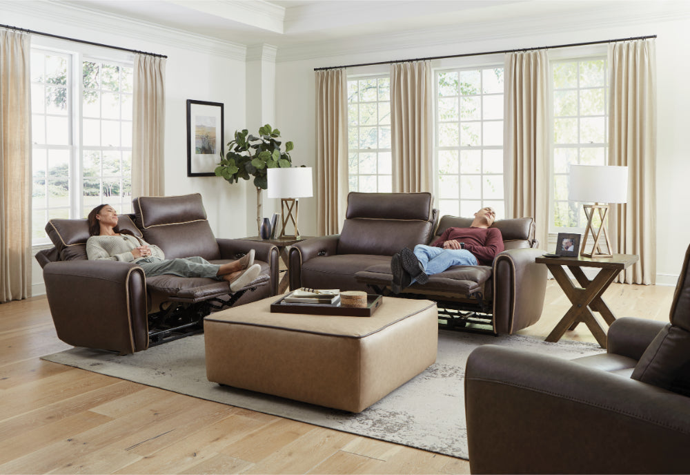 Catnapper - Nico Power Headrest Reclining Loveseat in Walnut - 63502-WALNUT - GreatFurnitureDeal