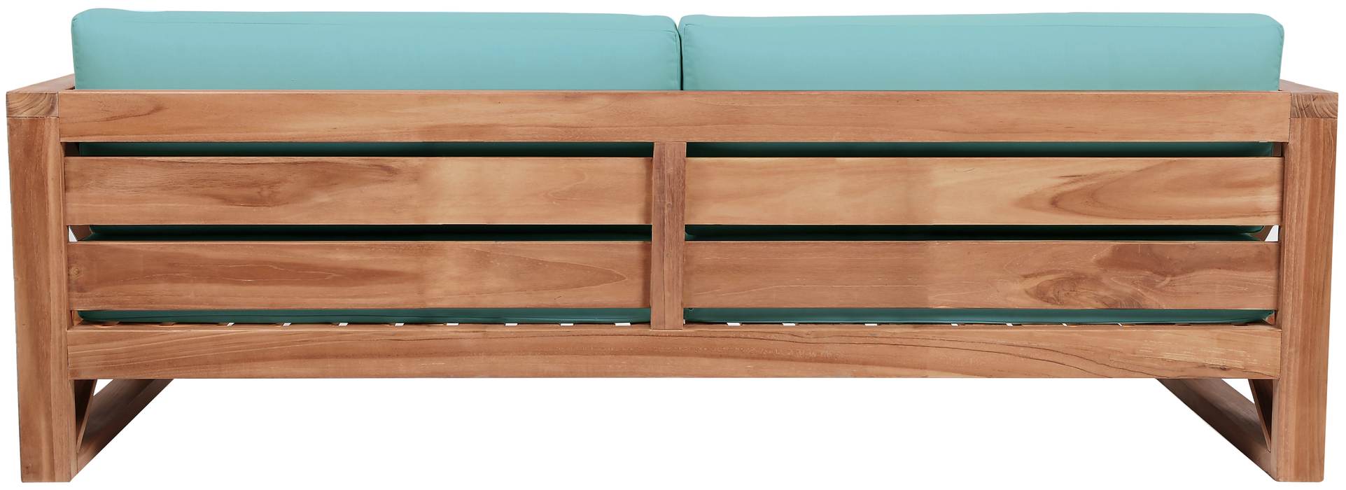 Meridian Furniture - Anguilla 83" Blue Water Resistant Fabric Upholsetered Outdoor Patio Sofa - 352SeaBlue-S - GreatFurnitureDeal
