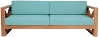 Meridian Furniture - Anguilla 83" Blue Water Resistant Fabric Upholsetered Outdoor Patio Sofa - 352SeaBlue-S - GreatFurnitureDeal