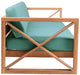 Meridian Furniture - Anguilla 83" Blue Water Resistant Fabric Upholsetered Outdoor Patio Sofa - 352SeaBlue-S - GreatFurnitureDeal