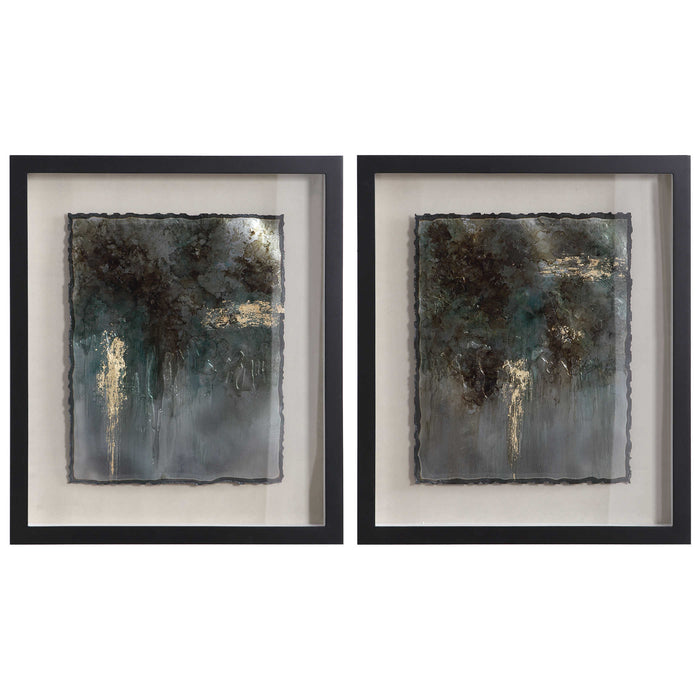 Uttermost - Rustic Patina Framed Prints, Set/2 - 35366 - GreatFurnitureDeal