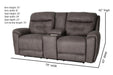Southern Motion - Point Break Triple Power Loveseat W/ Console, Hidden Cupholders - 356-86P-MTO - GreatFurnitureDeal