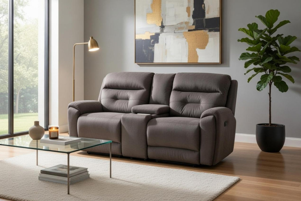Southern Motion - Point Break Triple Power Loveseat W/ Console, Hidden Cupholders - 356-86P-MTO - GreatFurnitureDeal