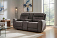 Southern Motion - Point Break Triple Power Loveseat W/ Console, Hidden Cupholders - 356-86P-MTO - GreatFurnitureDeal