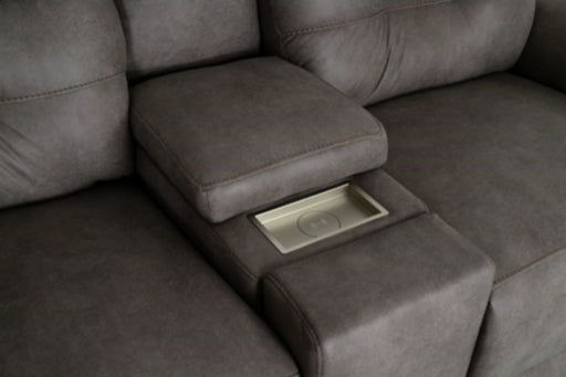 Southern Motion - Point Break Triple Power Loveseat W/ Console, Hidden Cupholders - 356-86P-MTO - GreatFurnitureDeal