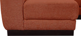 Meridian Furniture - Quinn 133" Chenille Fabric Upholstered 8 Piece Modular Sectional - 124Cognac-Sec8C - GreatFurnitureDeal