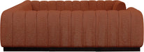 Meridian Furniture - Quinn 133" Chenille Fabric Upholstered 8 Piece Modular Sectional - 124Cognac-Sec8C - GreatFurnitureDeal