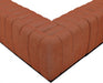 Meridian Furniture - Quinn 133" Chenille Fabric Upholstered 8 Piece Modular Sectional - 124Cognac-Sec8C - GreatFurnitureDeal