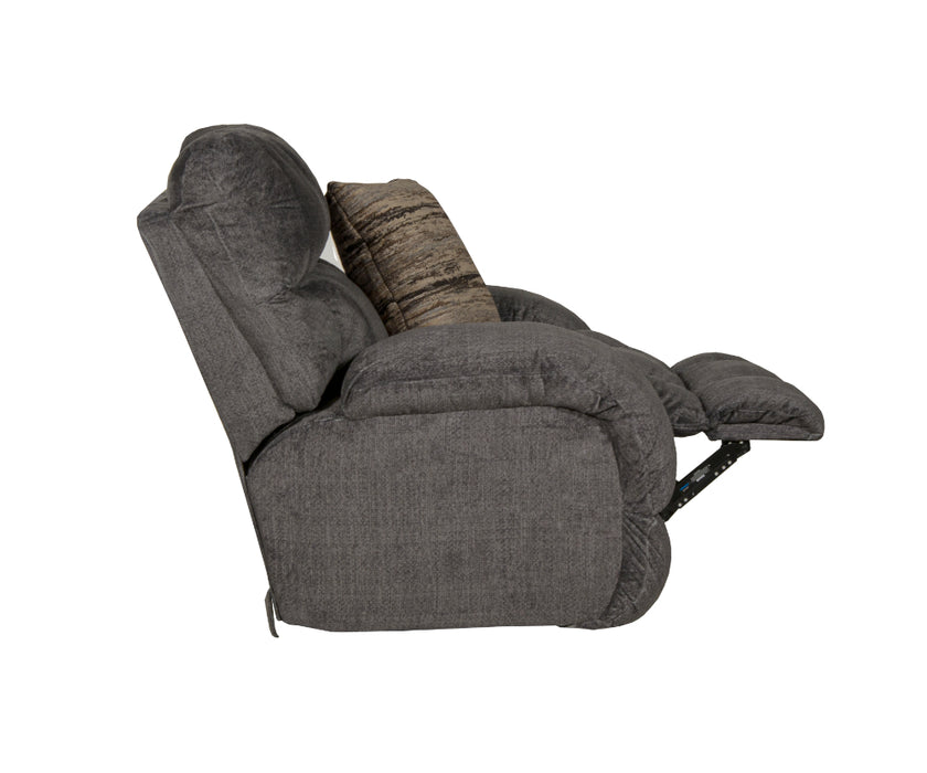 Catnapper - Ashland Power Lay Flat Recliner in Granite/Night - 63590-7-NIGHT - GreatFurnitureDeal