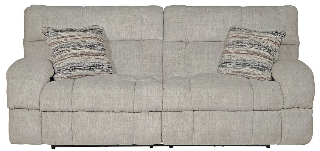Catnapper - Ashland Power Lay Flat Reclining Sofa in Buff/Zebra - 63591-ZEBRA - GreatFurnitureDeal
