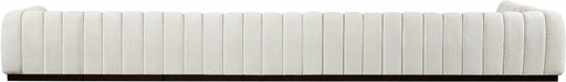 Meridian Furniture - Quinn 229" Chenille Fabric Upholstered 8 Piece Modular Sectional - 124Cream-Sec8B - GreatFurnitureDeal