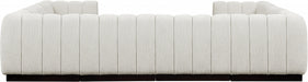 Meridian Furniture - Quinn 133" Chenille Fabric Upholstered 8 Piece Modular Sectional - 124Cream-Sec8C - GreatFurnitureDeal