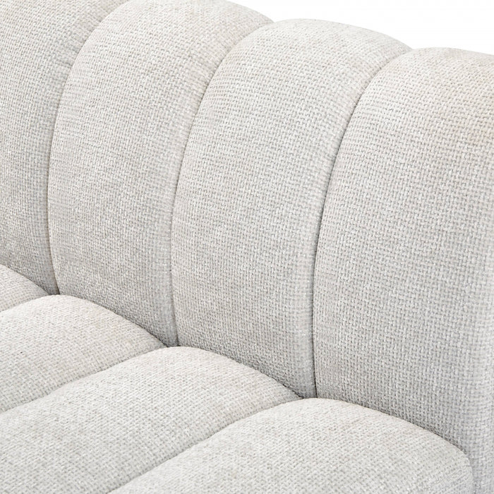 Meridian Furniture - Quinn 133" Chenille Fabric Upholstered 8 Piece Modular Sectional - 124Cream-Sec8C - GreatFurnitureDeal