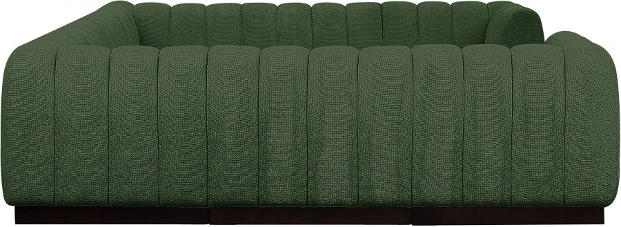 Meridian Furniture - Quinn 133" Chenille Fabric Upholstered 8 Piece Modular Sectional - 124Green-Sec8C - GreatFurnitureDeal