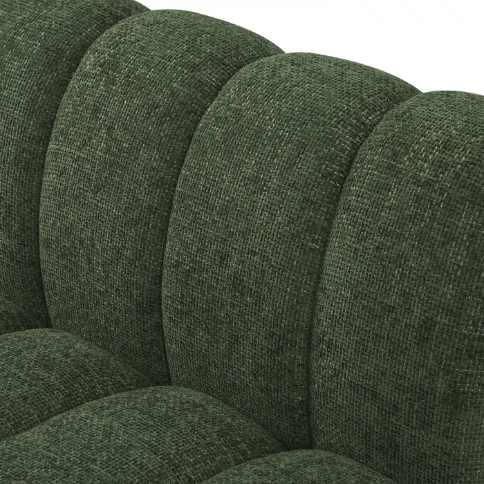 Meridian Furniture - Quinn 133" Chenille Fabric Upholstered 8 Piece Modular Sectional - 124Green-Sec8C - GreatFurnitureDeal