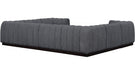 Meridian Furniture - Quinn 133" Chenille Fabric Upholstered 8 Piece Modular Sectional - 124Grey-Sec8C - GreatFurnitureDeal
