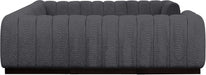 Meridian Furniture - Quinn 133" Chenille Fabric Upholstered 8 Piece Modular Sectional - 124Grey-Sec8C - GreatFurnitureDeal