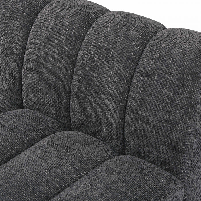 Meridian Furniture - Quinn 133" Chenille Fabric Upholstered 8 Piece Modular Sectional - 124Grey-Sec8C - GreatFurnitureDeal