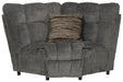Catnapper - Ashland 3 Piece Lay Flat Reclining Sectional in Granite/Night - 3591-98-599-NIGHT - GreatFurnitureDeal