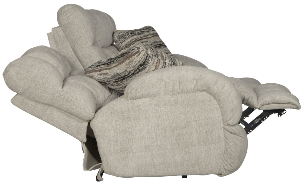 Catnapper - Ashland Power Lay Flat Recliner in Buff/Zebra - 63590-7-ZEBRA - GreatFurnitureDeal