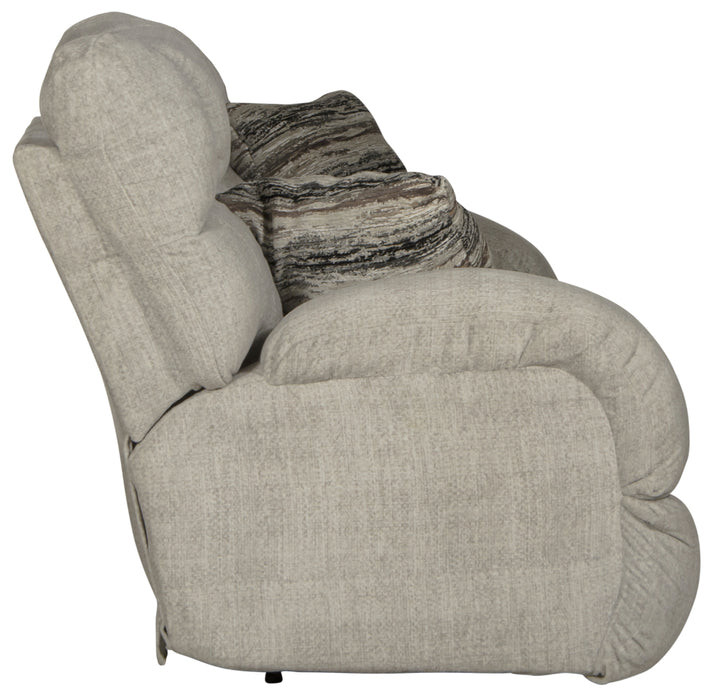 Catnapper - Ashland Lay Flat Reclining Console Loveseat in Buff/Zebra - 3599-ZEBRA - GreatFurnitureDeal