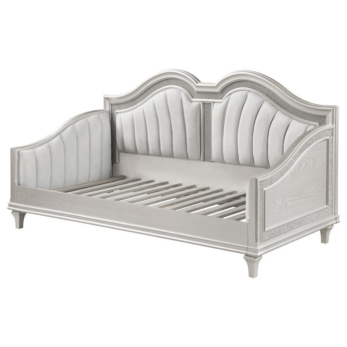 Coaster Furniture - Evangeline Upholstered Twin Daybed in Silver Oak - 360121 - GreatFurnitureDeal