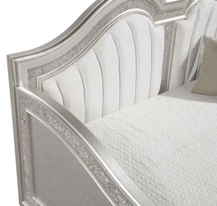 Coaster Furniture - Evangeline Upholstered Twin Daybed in Silver Oak - 360121 - GreatFurnitureDeal