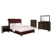 Coaster Furniture - Devon 5-Piece Queen Bedroom Set Wine Red and Dark Oak - 360341Q-S5 - GreatFurnitureDeal