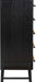 Meridian Furniture - Kaya Black Oak Veneer And Vegan Leather Handle Chest - 360Black-CH - GreatFurnitureDeal