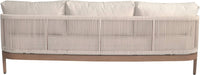 Meridian Furniture - Maui 88" Cream Water Resistant Fabric Upholstered Outdoor Patio Sofa - 361Cream-S - GreatFurnitureDeal