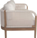 Meridian Furniture - Maui 88" Cream Water Resistant Fabric Upholstered Outdoor Patio Sofa - 361Cream-S - GreatFurnitureDeal