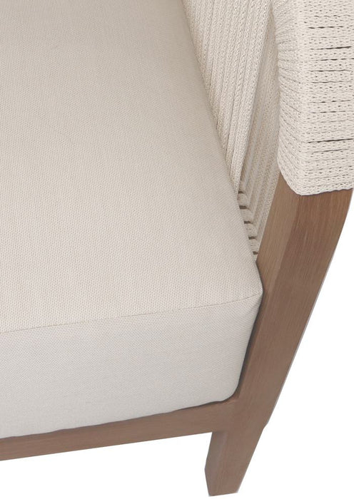 Meridian Furniture - Maui 88" Cream Water Resistant Fabric Upholstered Outdoor Patio Sofa - 361Cream-S - GreatFurnitureDeal