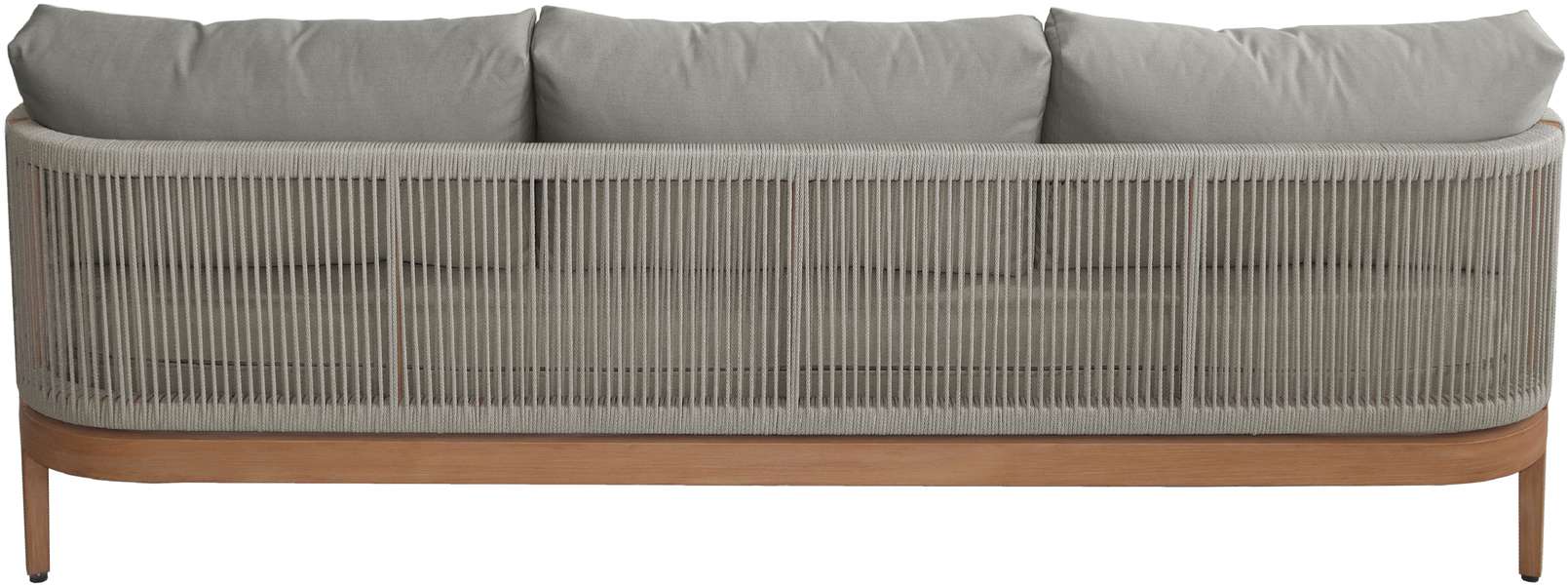 Meridian Furniture - Maui 88" Grey Water Resistant Fabric Upholstered Outdoor Patio Sofa - 361Grey-S - GreatFurnitureDeal