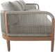 Meridian Furniture - Maui 88" Grey Water Resistant Fabric Upholstered Outdoor Patio Sofa - 361Grey-S - GreatFurnitureDeal