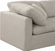 Meridian Furniture - Indulge 105" Linen Textured Fabric Upholstered 4 Piece Modular Sectional - 141Beige-Sec4A - GreatFurnitureDeal