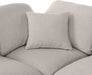 Meridian Furniture - Indulge 140" Linen Textured Fabric Upholstered 8 Piece Modular Sectional - 141Beige-Sec8A - GreatFurnitureDeal