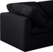 Meridian Furniture - Indulge 140" Linen Textured Fabric Upholstered 6 Piece Modular Sectional - 141Black-Sec6A - GreatFurnitureDeal