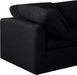 Meridian Furniture - Indulge 140" Linen Textured Fabric Upholstered 8 Piece Modular Sectional - 141Black-Sec8A - GreatFurnitureDeal
