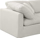 Meridian Furniture - Indulge 140" Linen Textured Fabric Upholstered 8 Piece Modular Sectional - 141Cream-Sec8A - GreatFurnitureDeal