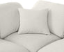 Meridian Furniture - Indulge 140" Linen Textured Fabric Upholstered 8 Piece Modular Sectional - 141Cream-Sec8A - GreatFurnitureDeal