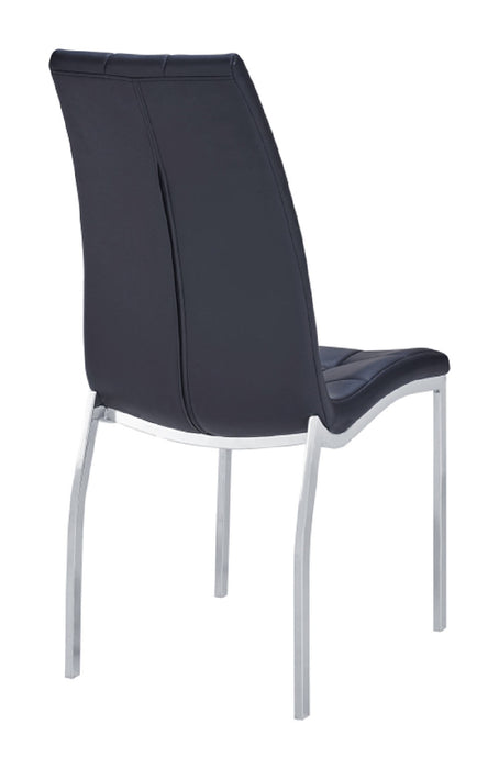 ESF Furniture - Zig Zag Side Chair (Set of 4) in Black - 365CHAIRBLACK - GreatFurnitureDeal