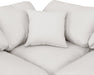 Meridian Furniture - Indulge 140" Vegan Leather Upholstered 8 Piece Modular Sectional - 146Cream-Sec8A - GreatFurnitureDeal