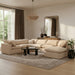 Meridian Furniture - Indulge 140" Velvet Upholstered 7 Piece Modular Sectional - 147Beige-Sec7A - GreatFurnitureDeal